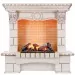 Портал угловой Dimplex Pierre Luxe Cassette 600 шампань/слоновая кость с патиной