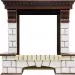 Портал электрокамина Royal Flame Pierre Luxe Темный дуб / Белый