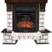 Портал электрокамина Royal Flame Pierre Luxe Темный дуб / Белый