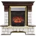 Портал электрокамина Royal Flame Pierre Luxe Темный дуб / Белый