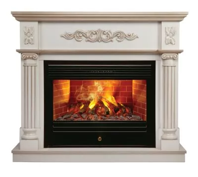 Камин электрический RealFlame Silvia 26 WT с очагом Novara 26 3D
