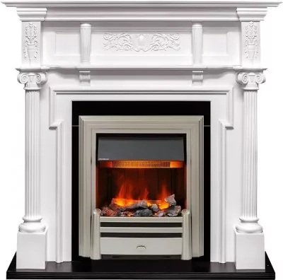 Каминокомплект Dimplex Oxford - Белый с очагом Chesford