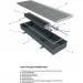 Techno KVZ 370-105-1300 внутрипольный конвектор