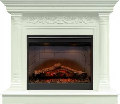 Каминокомплект Dimplex Sicilia - Белый дуб с очагом Symphony 26'' DF2608-INT