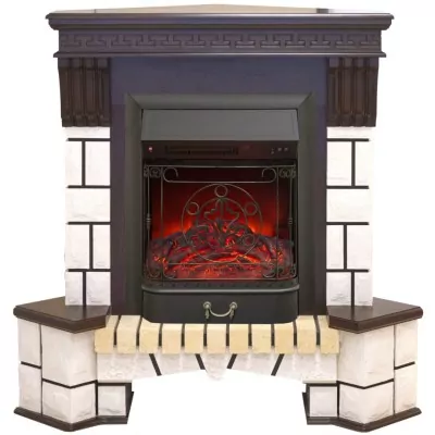 Камин электрический RealFlame Stone New Corner (угловой) AO с Majestic Lux