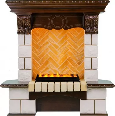 Каминокомплект Dimplex Pierre Luxe - Темный дуб / Шампань (Высота 975мм) с Cassette 400 LNH-INT PS