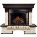 Портал электрокамина Royal Flame Pierre Luxe Jupiter FX /Dioramic 28 LED FX мелкий сланец бежевый/темный дуб