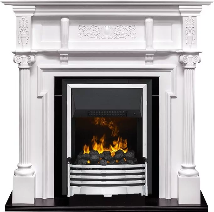 Каминокомплект Dimplex Oxford - Белый с очагом Flagstaff