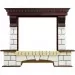 Портал электрокамина Royal Flame Pierre Luxe Dioramic 28 FX камень белый/темный дуб