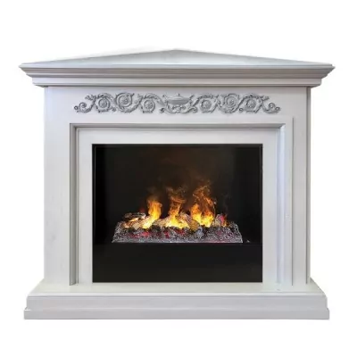 Камин электрический RealFlame Leticia Corner 26 WT с очагом 3D Cassette 630 + Black вставка