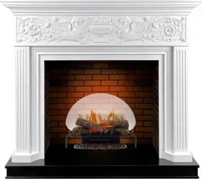 Каминокомплект Royal Flame Palace - Белый с черным с очагом Revillusion RLG25