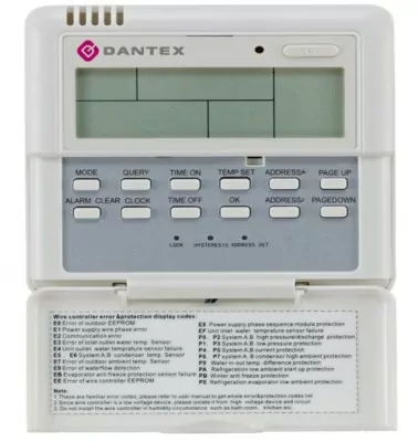 Dantex Настенный пульт MD-KJR120A/MBTE с таймером