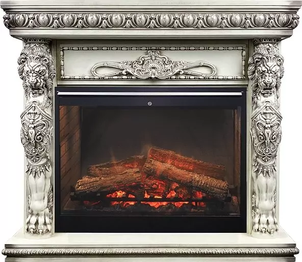 Каминокомплект Dimplex Windsor - Слоновая кость с патиной с очагом Symphony 30'' DF3020-INT