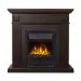 Electrolux Bianco Classic шпон темный дуб с очагом Aspen Black