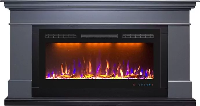 Каминокомплект Royal Flame California - Серый графит (Высота 850 мм) с очагом Crystal 36 RF