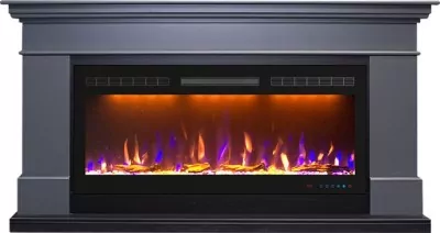 Каминокомплект Royal Flame California - Серый графит (Высота 850 мм) с очагом Crystal 40 RF