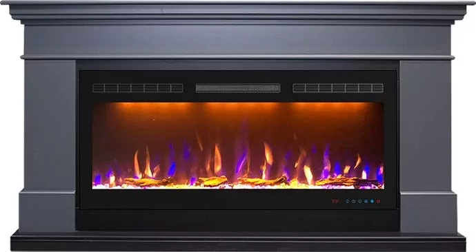 Каминокомплект Royal Flame California - Серый графит (Высота 850 мм) с очагом Crystal 40 RF