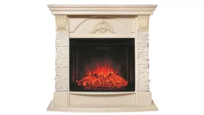 Камин электрический RealFlame Athena WT с очагом Evrika 25,5 LED