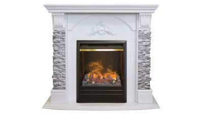 Камин электрический RealFlame Athena GR WT c очагом 3D Olympic