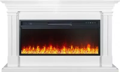 Каминокомплект Royal Flame Lyon  - Белый ( Ширина 1440 мм) с очагом Vision 42 LED