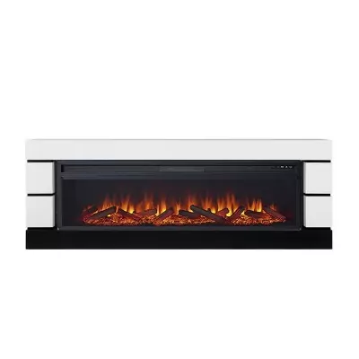 Каминокомплект Royal Flame Modern - Белый с черным с очагом Vision 60 LOG LED