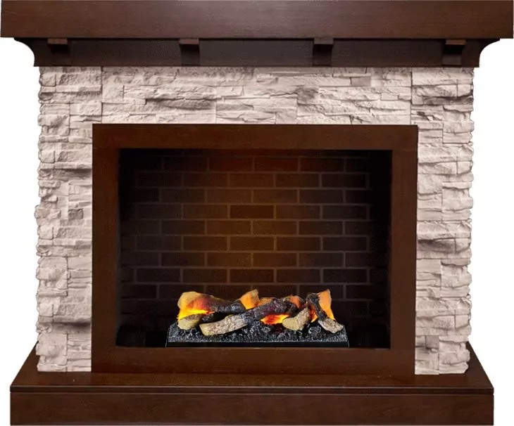 Каминокомплект Dimplex Chalet - Темный дуб/Сланец с очагом Cassette 400 LNH-INT (с дровами)