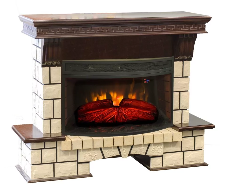 Камин Stone New 33 AO с FireSpace 33W S IR 1