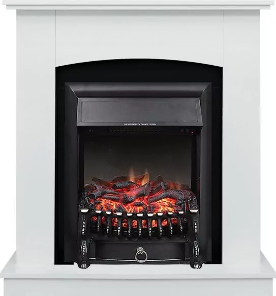 Каминокомплект Royal Flame Barcelona (разборный) - Белый с очагом Fobos FX Black