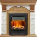 Каминокомплект Dimplex Dublin - Дуб / Сланец белый с очагом Brookline Black