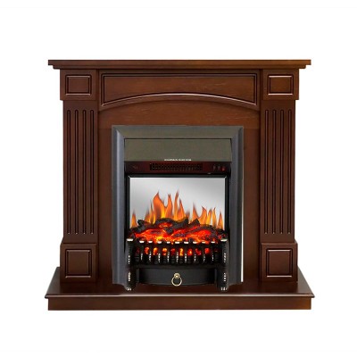 Каминокомплект Royal Flame Boston - Темный дуб (Высота 925см) с очагом Fobos FX M Black