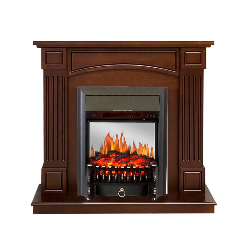 Каминокомплект Royal Flame Boston - Темный дуб (Высота 925см) с очагом Fobos FX M Black