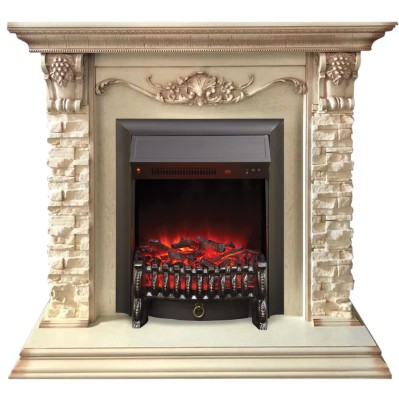 Камин электрический RealFlame Patricia WT с очагом Fobos Lux BL S
