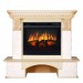Каминокомплект Royal Flame Pierre Luxe - Сланец белый / Слоновая кость очаг Vision 23 EF LED 3D FX