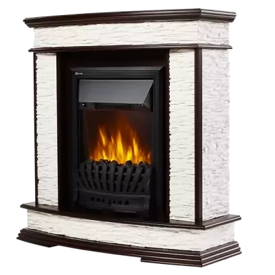 Портал Firelight Scala Classic сланец скалистый белый, темный дуб