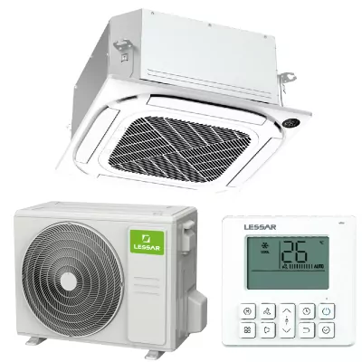Lessar LS-HE12BCWE2/LU-HE12UWE2/LZ-B4CUB кассетная инверторная сплит-система