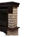 Портал Firelight Forte WOOD Classic каменный дуб коричневый, шпон темный дуб