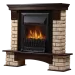 Портал Firelight Forte WOOD Classic каменный дуб коричневый, шпон темный дуб