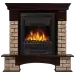 Портал Firelight Forte WOOD Classic каменный дуб коричневый, шпон темный дуб