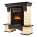 Портал Firelight Forte Classic камень бежевый, венге