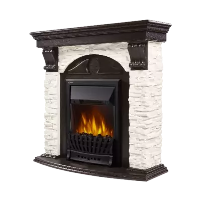 Портал Firelight Torre Classic камень белый, венге