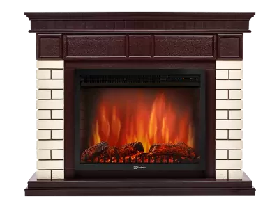 Портал угловой Electrolux Bricks 25 U кирпич бежевый/тёмный дуб