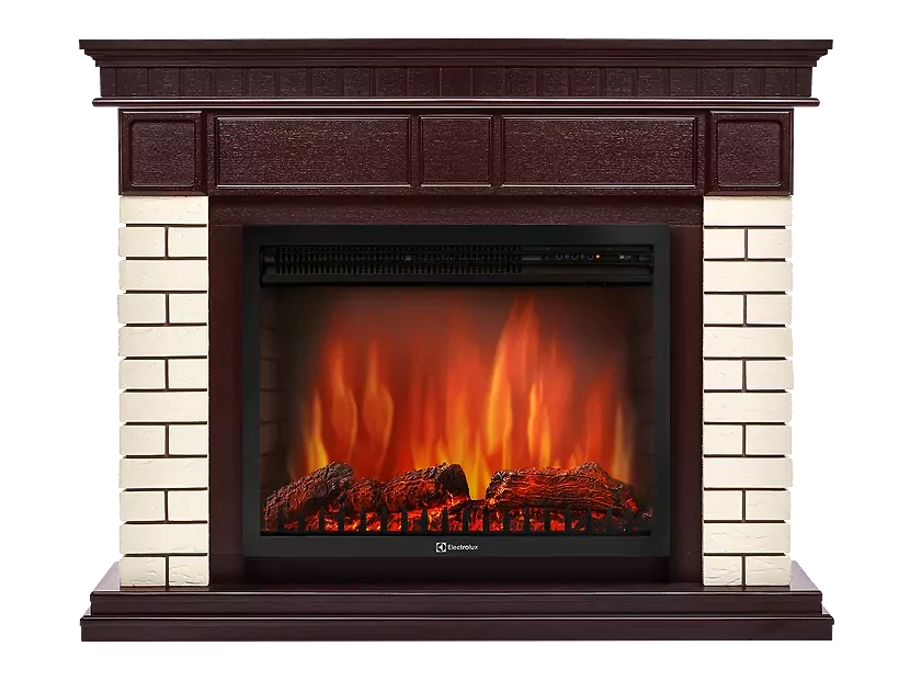 Портал угловой Electrolux Bricks 25 U кирпич бежевый/тёмный дуб