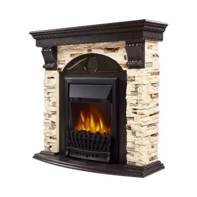 Портал Firelight Torre Classic камень сланец натуральный, венге