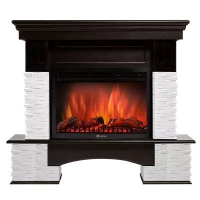 Портал Firelight Pietra Nuovo 30 сланец белый, шпон темный дуб