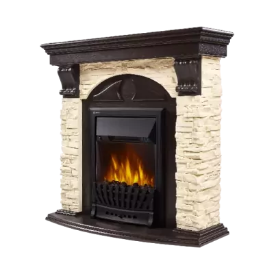 Портал Firelight Torre Classic камень слоновая кость, венге