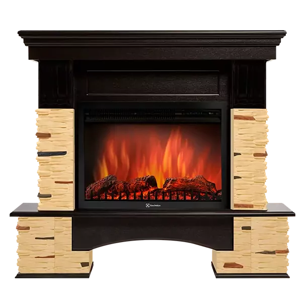 Портал Firelight Pietra Nuovo 30 сланец натуральный, шпон темный дуб