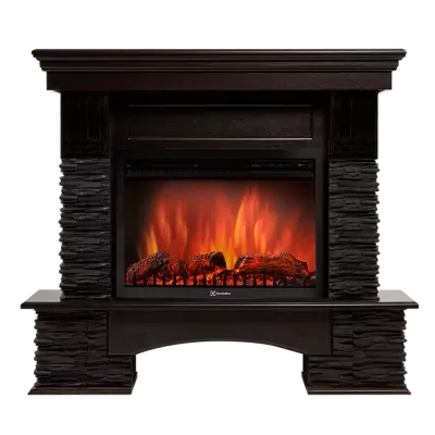 Портал Firelight Pietra Nuovo 30 сланец чёрный, шпон венге