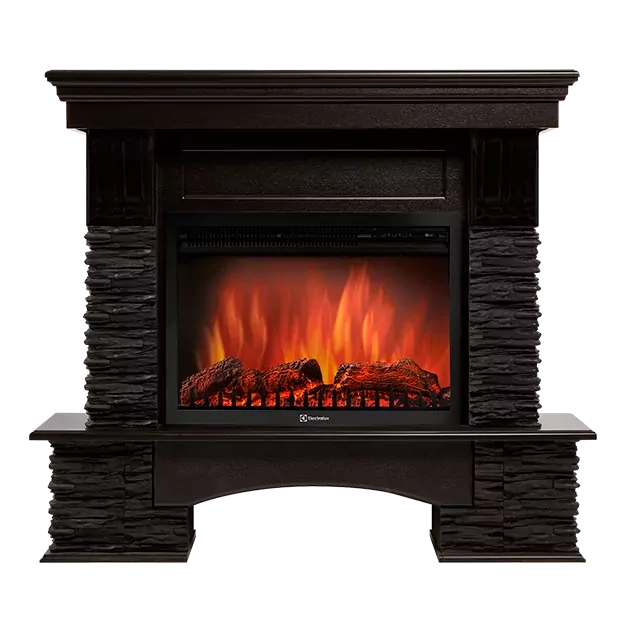 Портал Firelight Pietra Nuovo 30 сланец чёрный, шпон венге