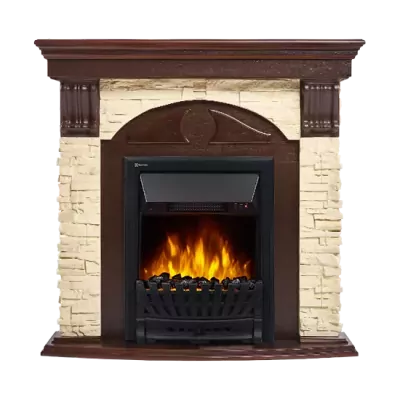 Портал Firelight Torre Classic U камень слоновая кость, темный дуб