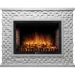 Портал Firelight Quadro 30 песчаник античный белый / белая эмаль